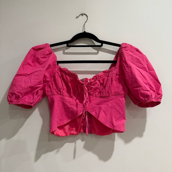 Fashion Nova Wait Up For Me Crop Top - Hot Pink - Picture 4 of 8